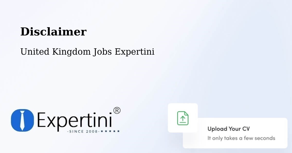 Disclaimer – Hyde - United Kingdom Jobs Expertini